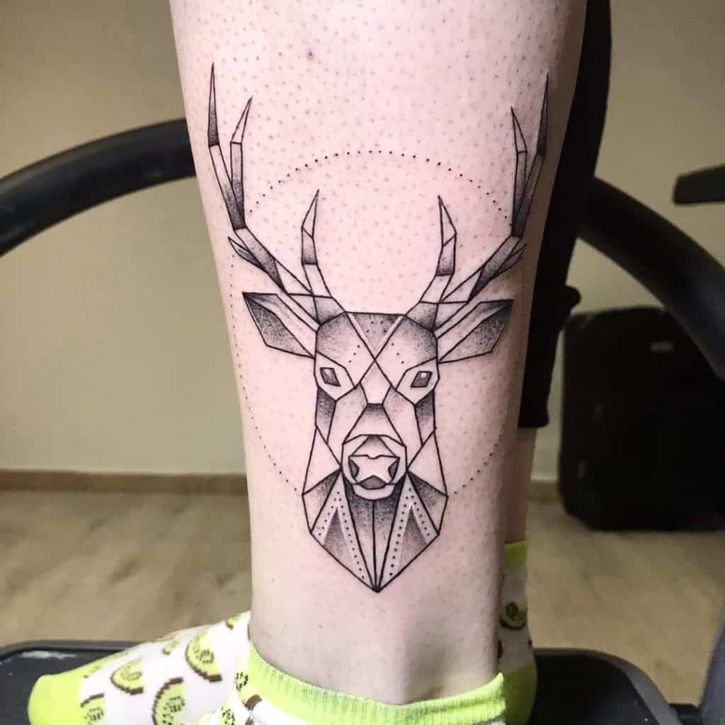 deer spirit animal tattoo design