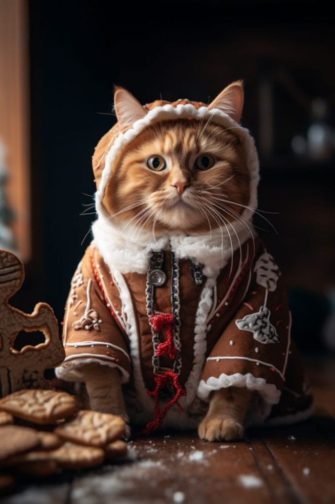 Gingerbread Cat-tastrophe