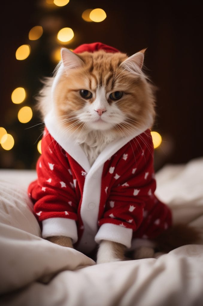 Cat discount christmas pjs