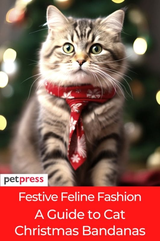 Festive Feline Fashion: A Guide to Cat Christmas Bandanas