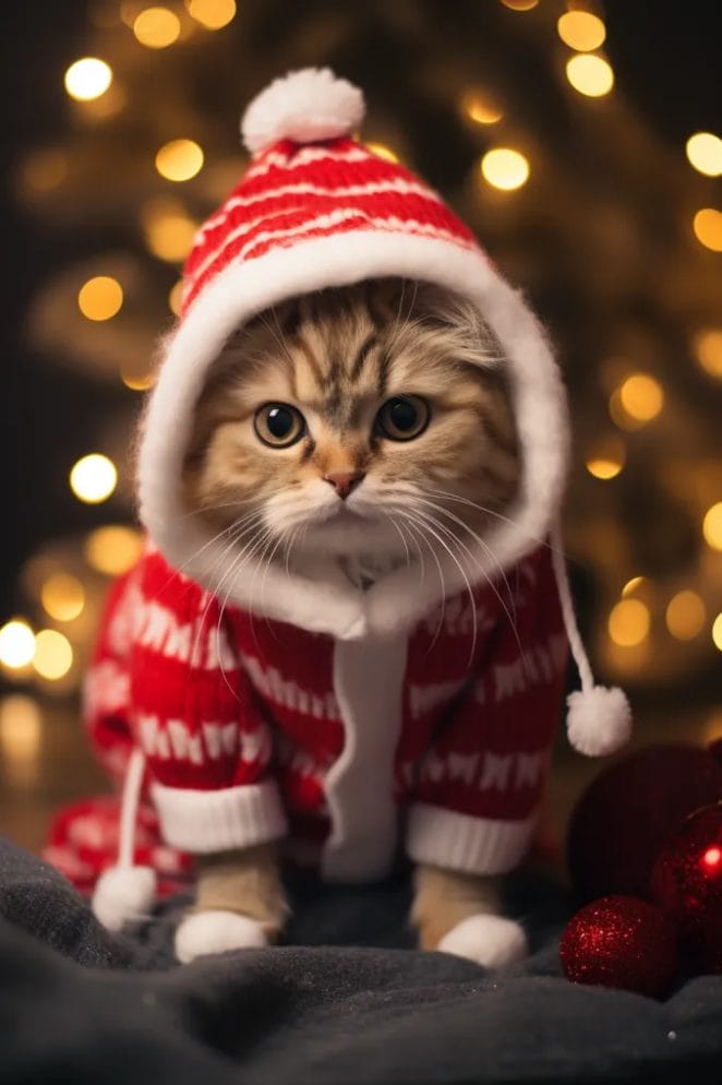 Unleashing Holiday Cheer The Purrfect Cat Christmas Outfit