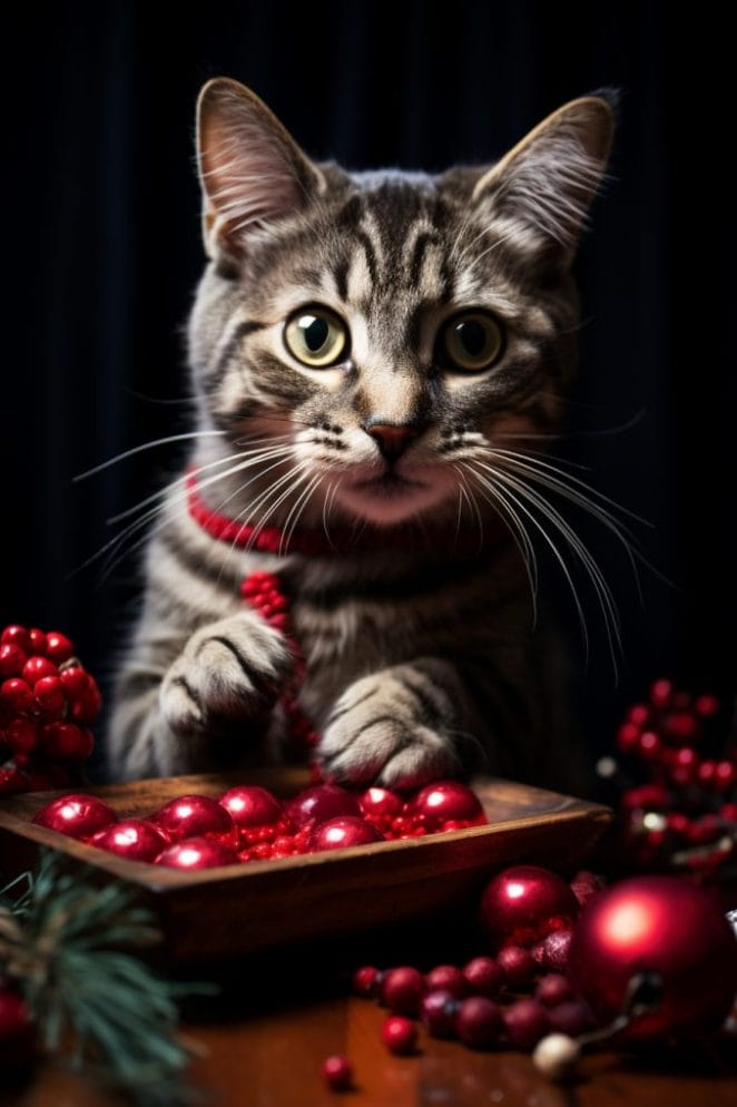 cat_eating_Cranberries