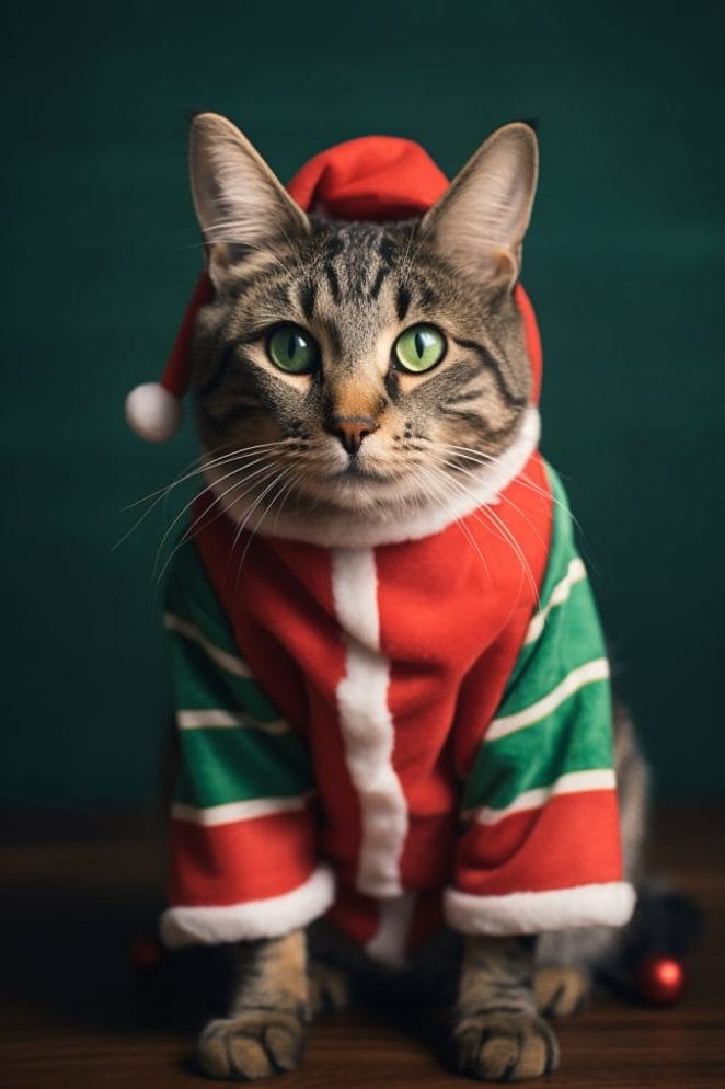cat_wearing_Elf_costume