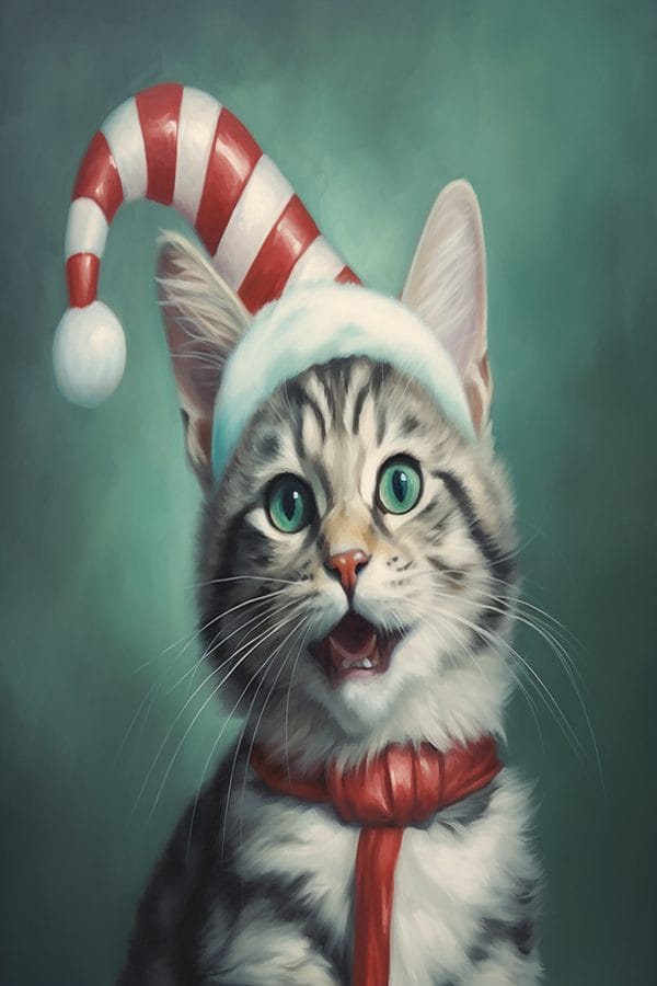 cat_wearing_Peppermint_candy_hat