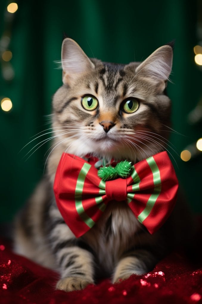 cat_wearing_a_classic_red_and_green_bow_tie
