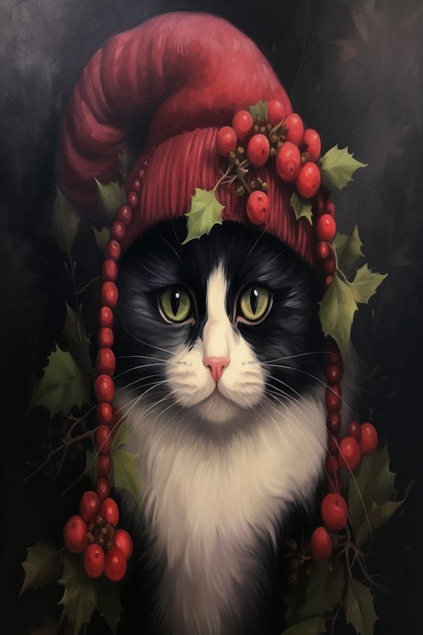 cat_wearing_holly_berries