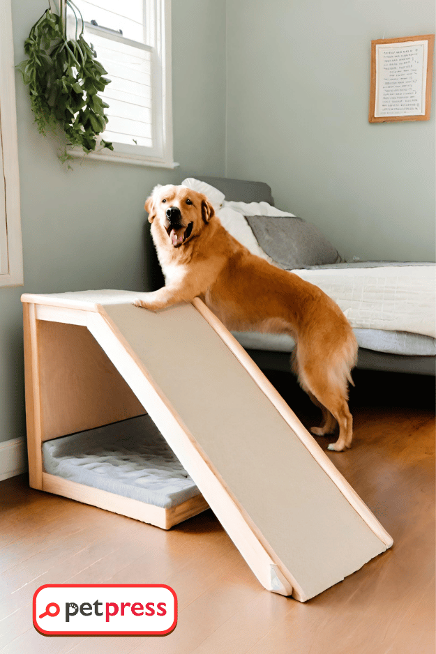 DIY Dog Ramp for Bed
