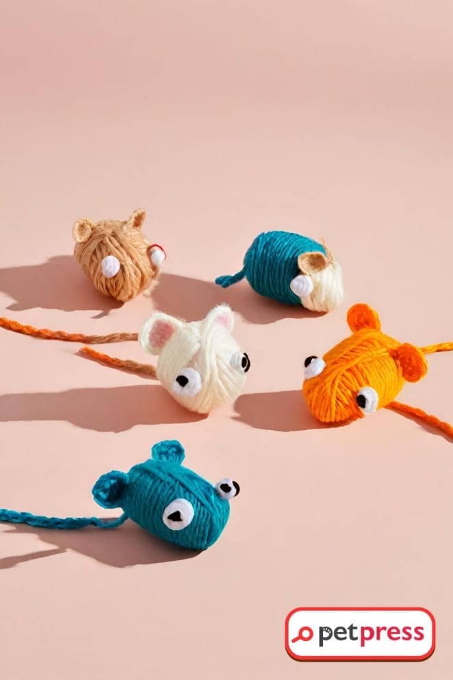 DIY Cat Toys with Yarn Projects