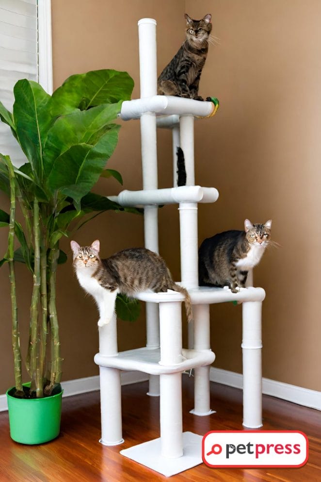 DIY Cat Tree with PVC Pipe