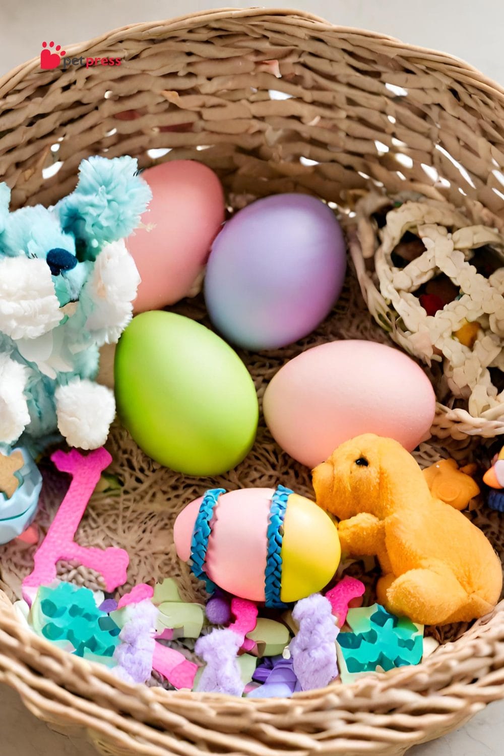 Easter Basket Ideas dog treats and toys