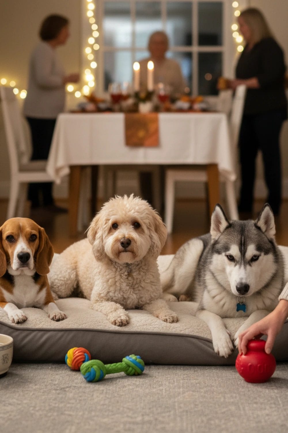 Managing Multiple Dogs During a Thanksgiving Party