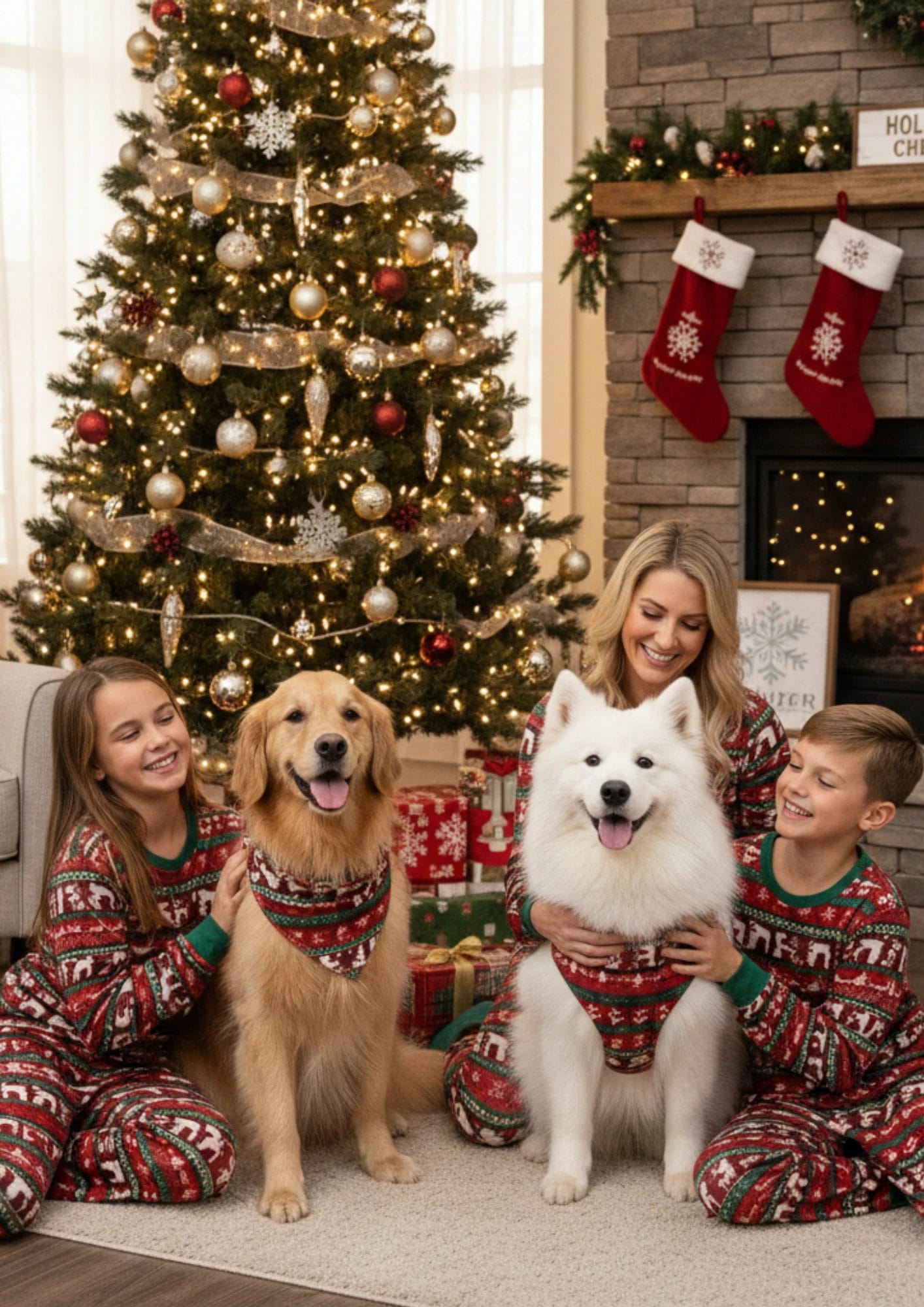 Matching Human and Dog Christmas Pajama