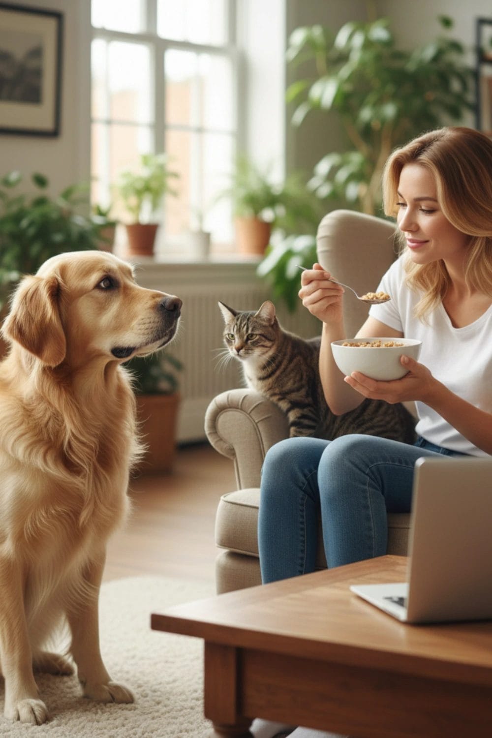 My Dog Stare at Me While Eating