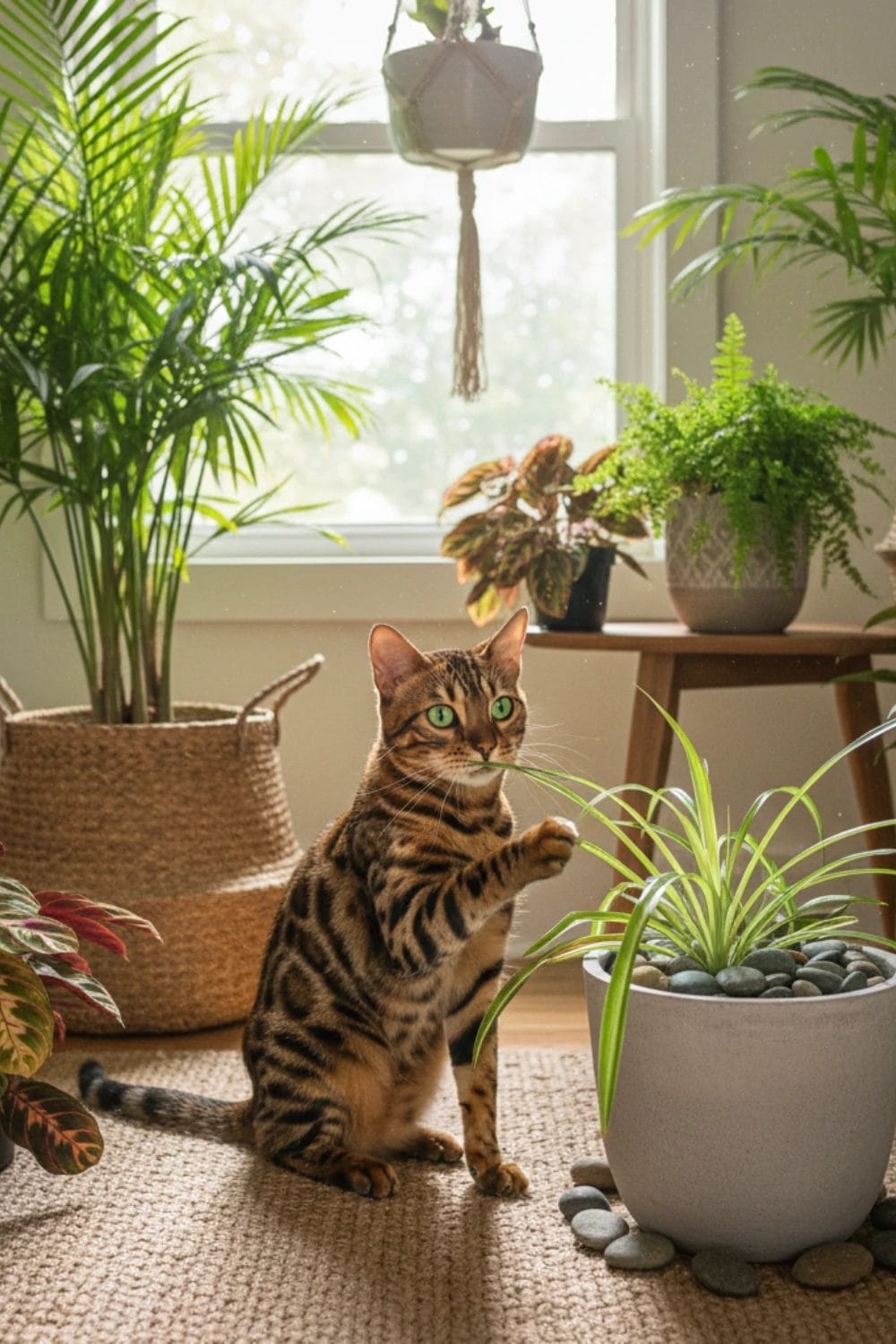 Indoor Plants for Curious Bengal Cats
