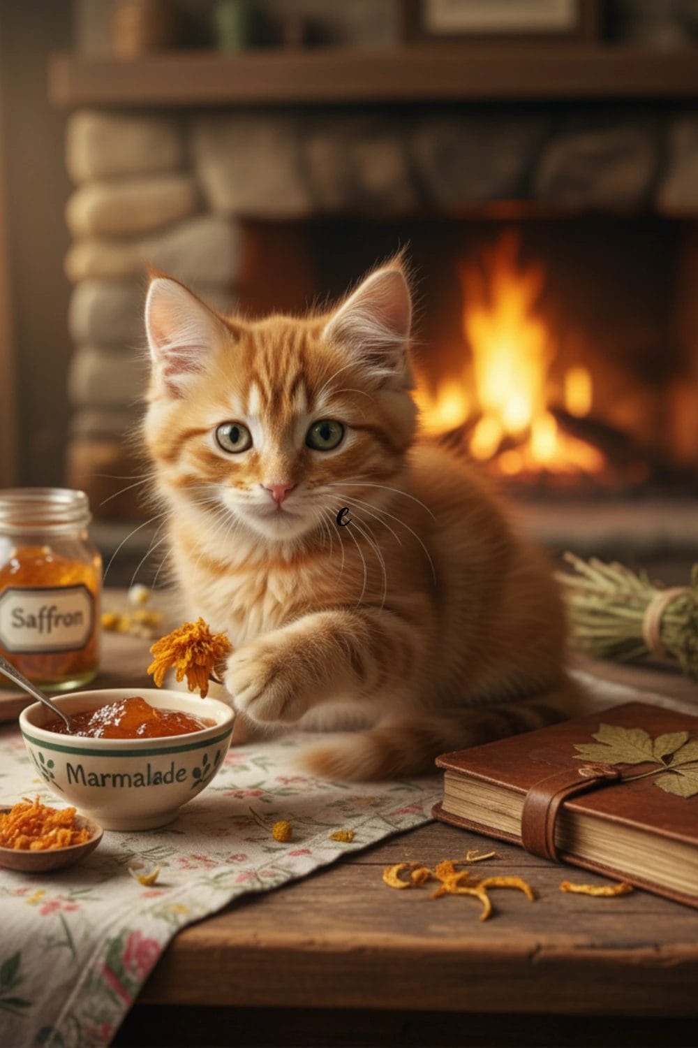 Cottagecore Cat Names for Orange Tabbies