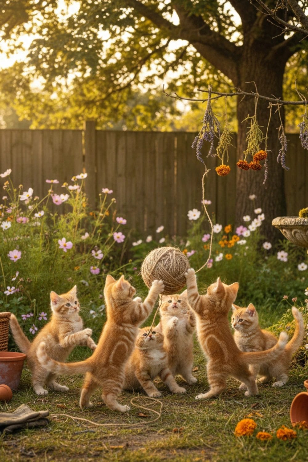 Cottagecore Cat Names for Orange Tabbies