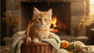 Cottagecore Cat Names for Orange Tabbies